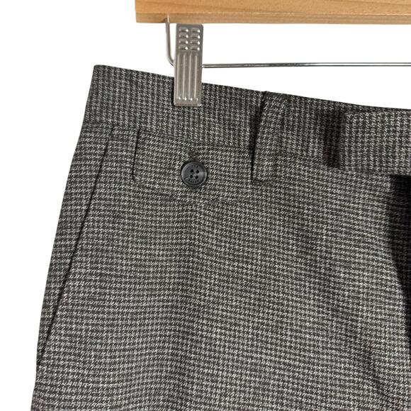 Ted Baker Nounds Micro Brown Houndstooth Slim Fit Trouser Dress Pants 30 - Picture 8 of 11